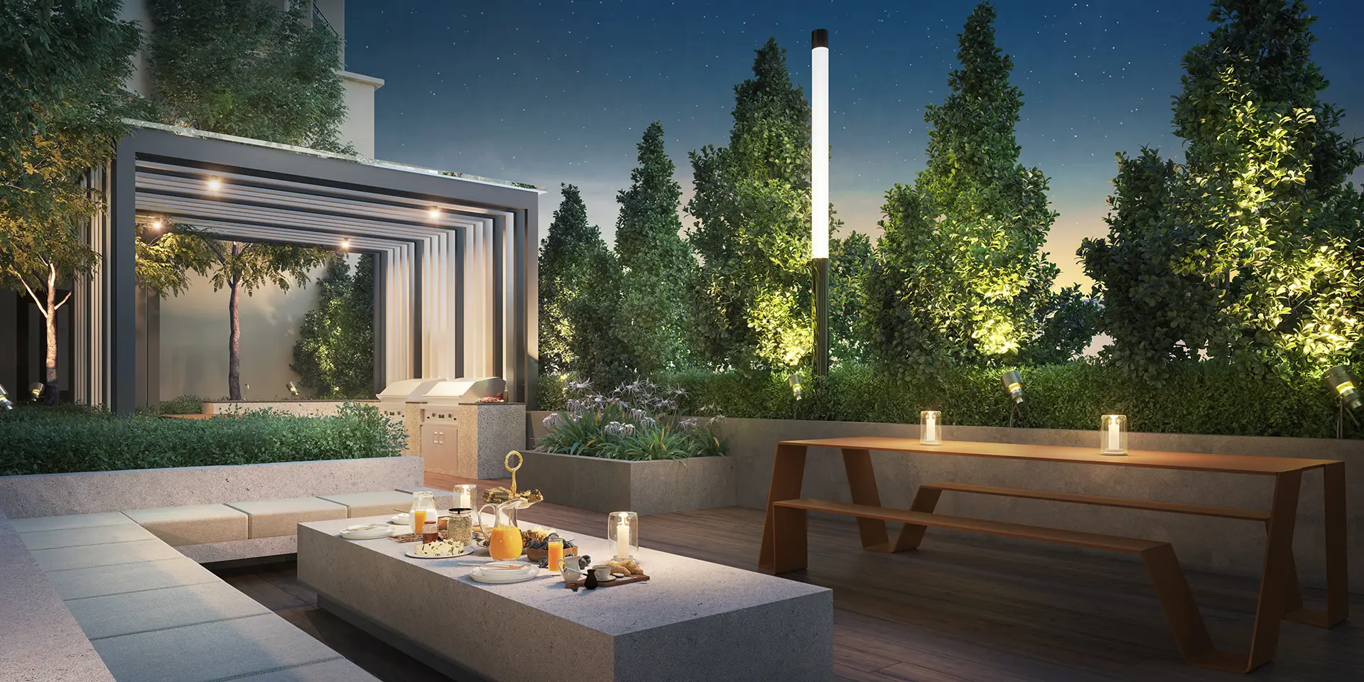 Westfield Residences Feast Garden BBQ deck